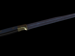 French WWI Butcher Knife 3D 模型