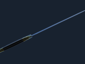 French WWI Butcher Knife 3D 模型
