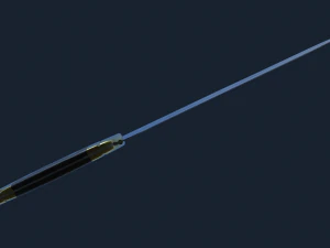 French WWI Butcher Knife 3D Model