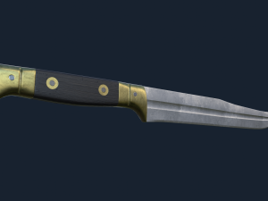 French WWI Butcher Knife 3D 模型