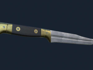 French WWI Butcher Knife 3D Model