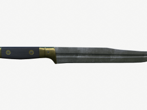 French WWI Butcher Knife 3D 模型