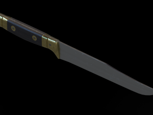 French WWI Butcher Knife 3D 模型