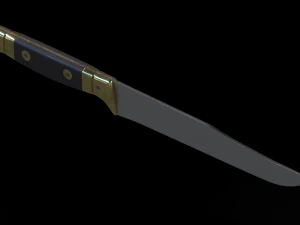 French WWI Butcher Knife 3D Model