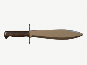 WWI US Model Bolo Knife 1917 3D Model