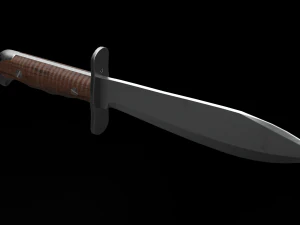 WWI US Model Bolo Knife 1917 3D Model