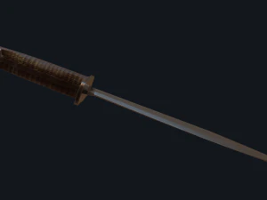 WWI US Model Bolo Knife 1917 3D Model