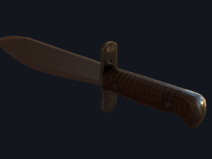 WWI US Model Bolo Knife 1917 Modèle 3D