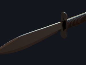 WWI US Model Bolo Knife 1917 Modèle 3D