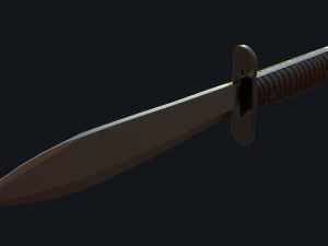 WWI US Model Bolo Knife 1917 3D Model
