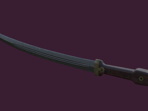 Russian WWI Bebut Kindjal Short Sword M1907 Model 3D