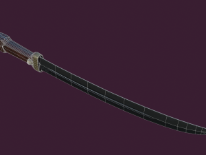 Russian WWI Bebut Kindjal Short Sword M1907 Model 3D