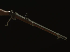 British 1887 Martini-Henry Mark IV Rifle 3D Model