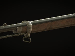 British 1887 Martini-Henry Mark IV Rifle 3D 模型