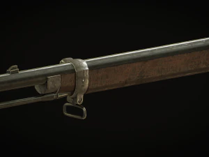 British 1887 Martini-Henry Mark IV Rifle 3D Model