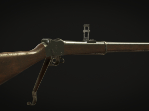 British 1887 Martini-Henry Mark IV Rifle 3D 模型