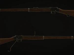 British 1887 Martini-Henry Mark IV Rifle 3D Model