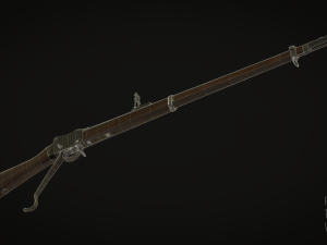 British 1887 Martini-Henry Mark IV Rifle 3D 模型