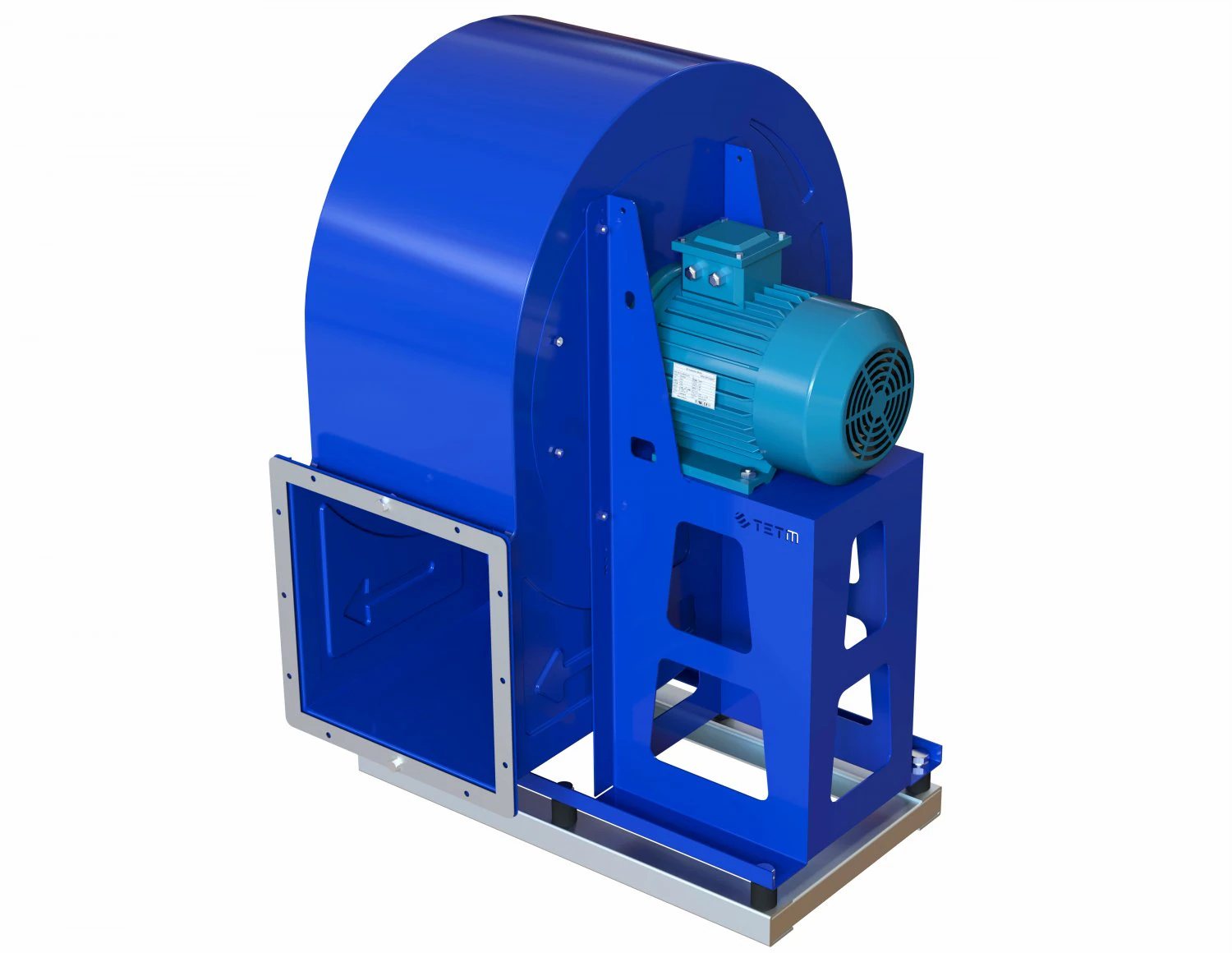 Industrial blower fan 3D Model .c4d .max .obj .3ds .fbx .stl .blend 