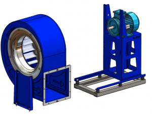 Industrial blower fan 3D Model