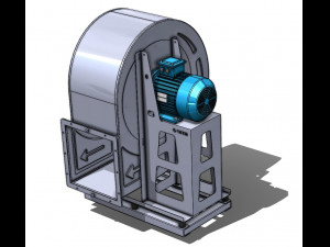 Industrial blower fan 3D Модель