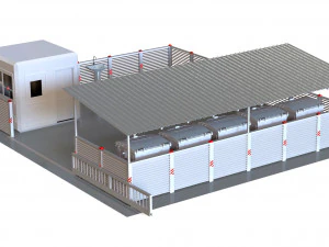 Waste container area 3D Model