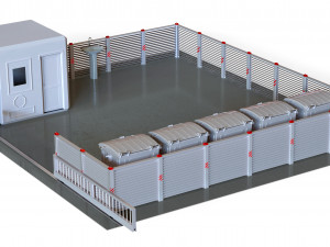 Waste container area Modelo 3D