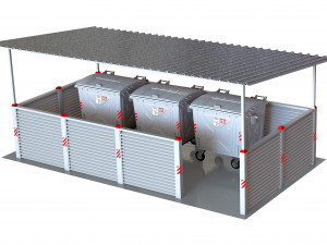Waste container area Modelo 3D