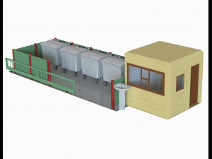 Waste container area Modelo 3D