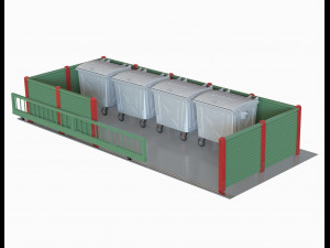 Waste container area Modelo 3D