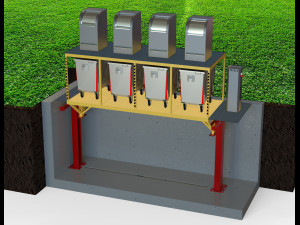 Underground Waste Container Modèle 3D