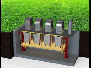 Underground Waste Container 3D Model