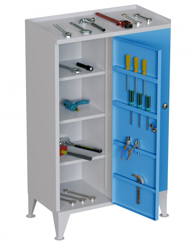 Maintenance Tool Box Model 3D .c4d .max .obj .3ds .fbx .stl .blend 