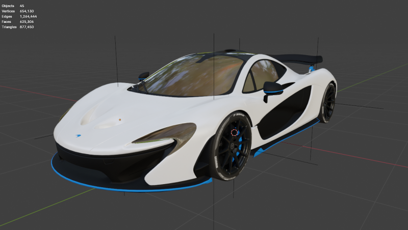 Mclaren P1 3D Model .c4d .max .obj .3ds .fbx .stl .blend 