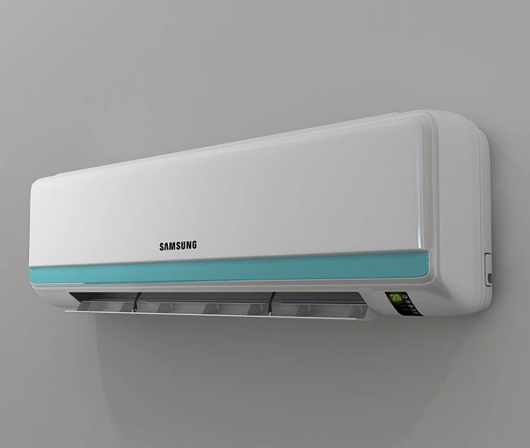 Air conditioner 3D Model .c4d .max .obj .3ds .fbx .stl .blend 