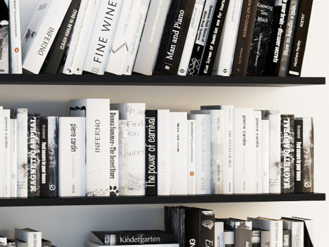 Book shelf 3D-Modell