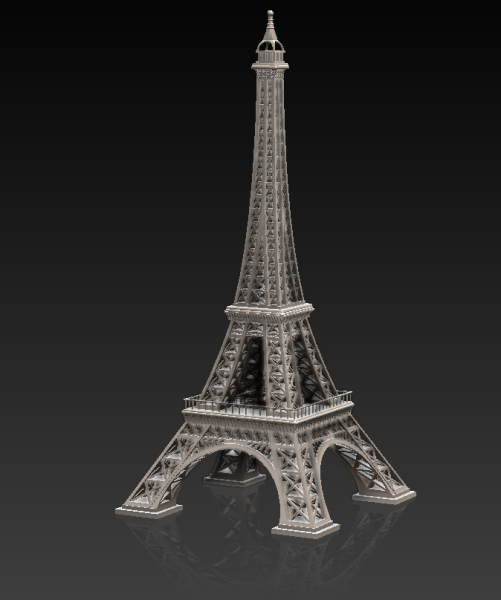 Eiffel Tower 3D 모델 .c4d .max .obj .3ds .fbx .stl .blend 