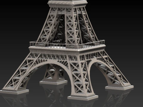 Eiffel Tower 3D Model