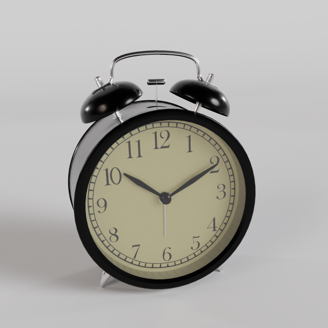 IKEA Alarm Clock Model 3D .c4d .max .obj .3ds .fbx .stl .blend 