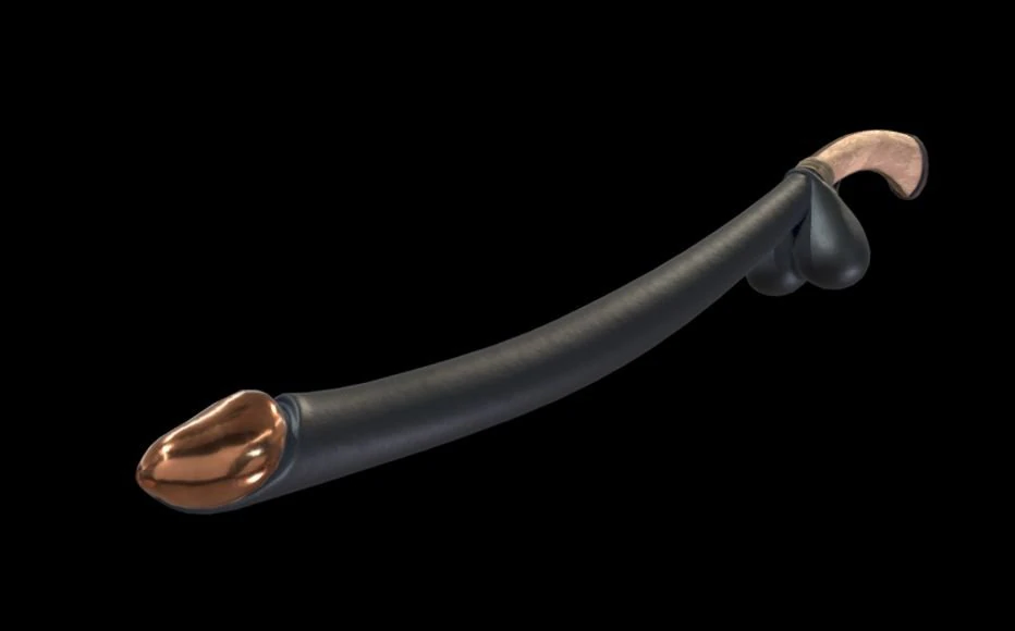 Penis with handle 8 inches 3D Print Model .c4d .max .obj .3ds .fbx .stl .blend 