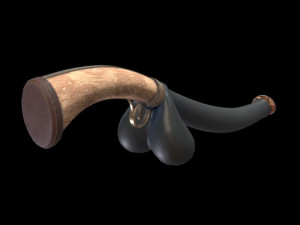 Penis with handle 8 inches 3D Print Model