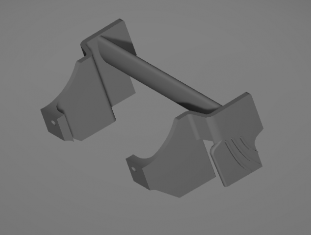Aleron Trasero F1 3D Print Model .c4d .max .obj .3ds .fbx .stl .blend