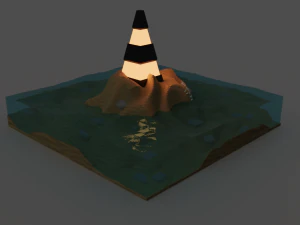 Mercu suar Model 3D