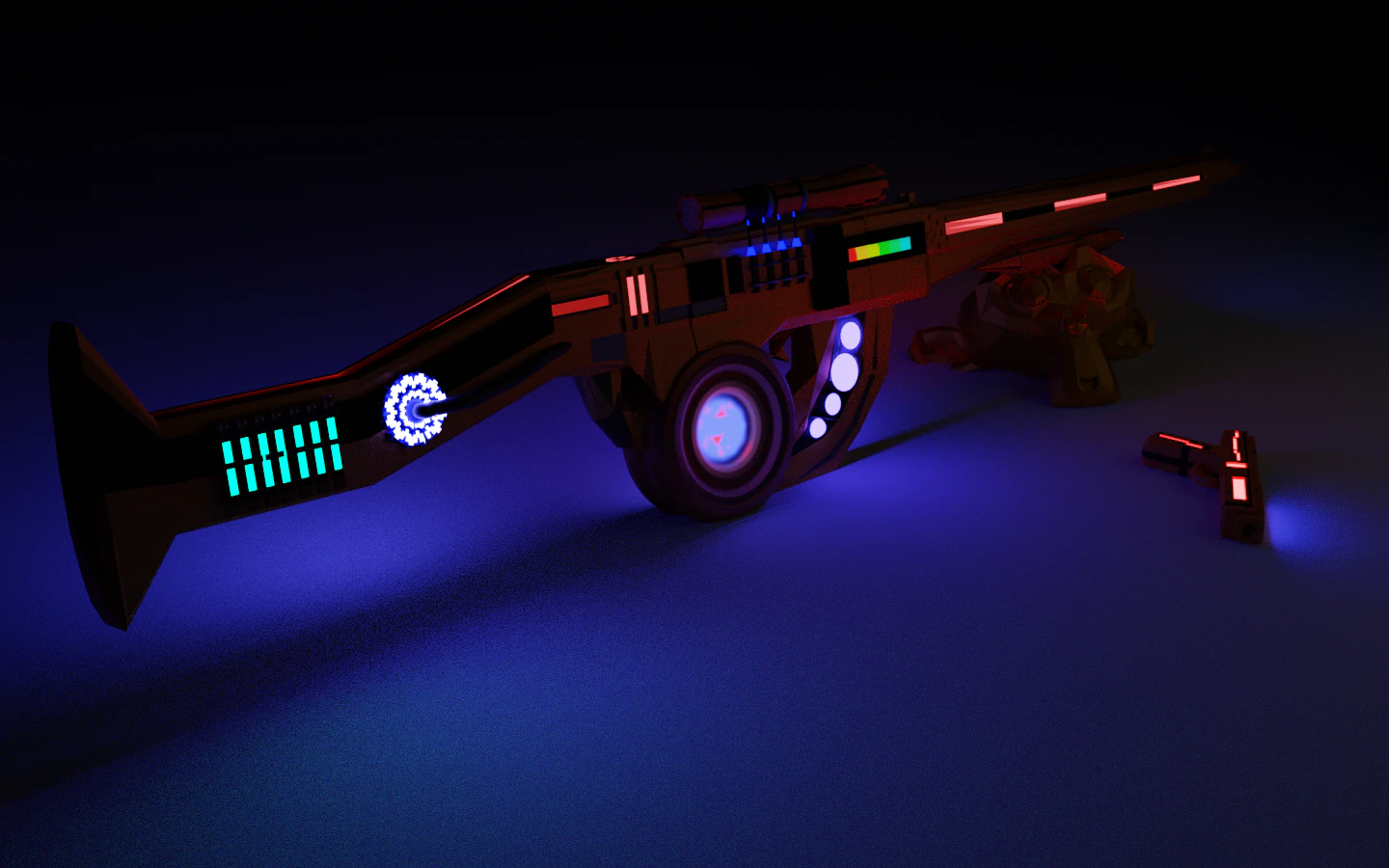 Guns 3D Model .c4d .max .obj .3ds .fbx .stl .blend