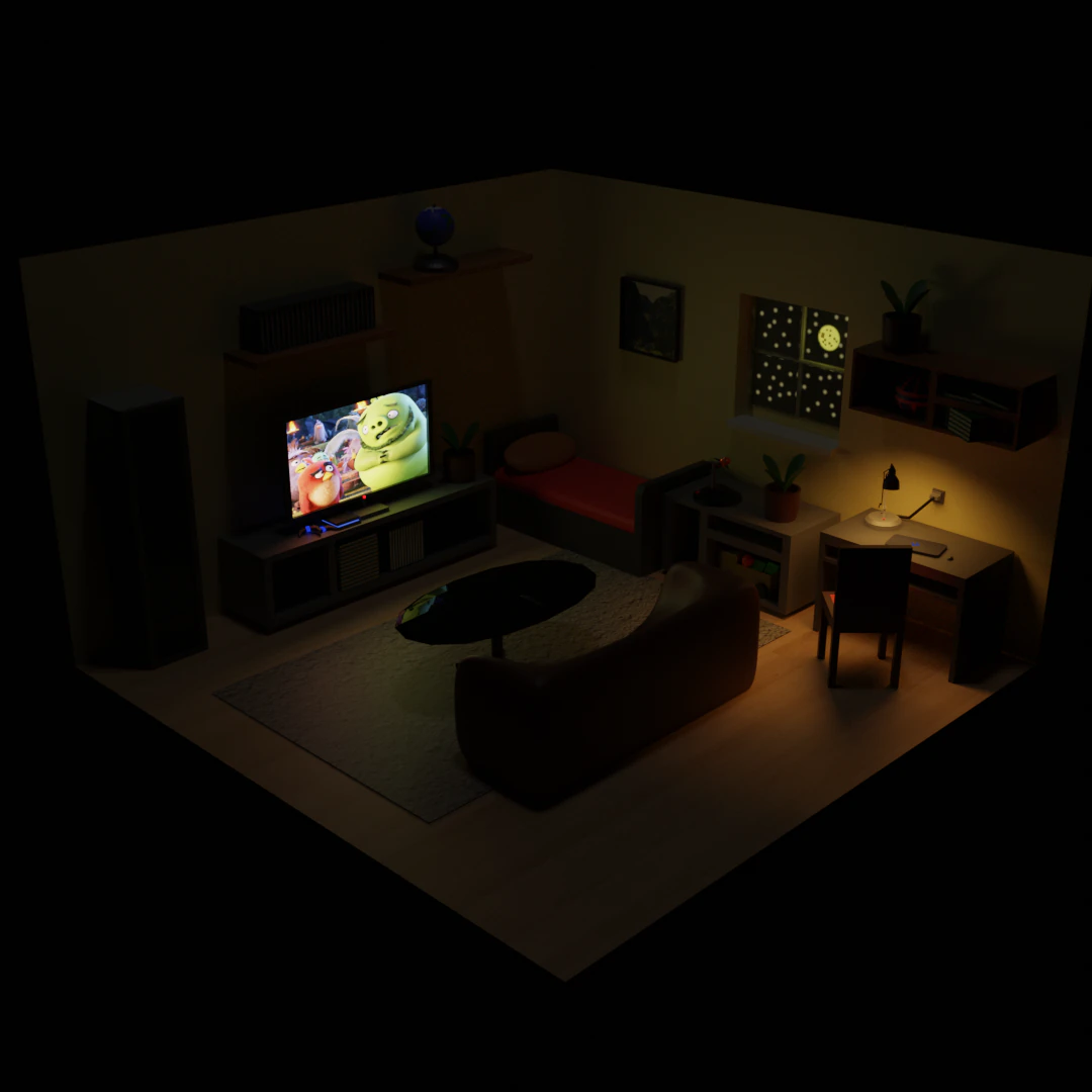 Room 3D Model .c4d .max .obj .3ds .fbx .stl .blend