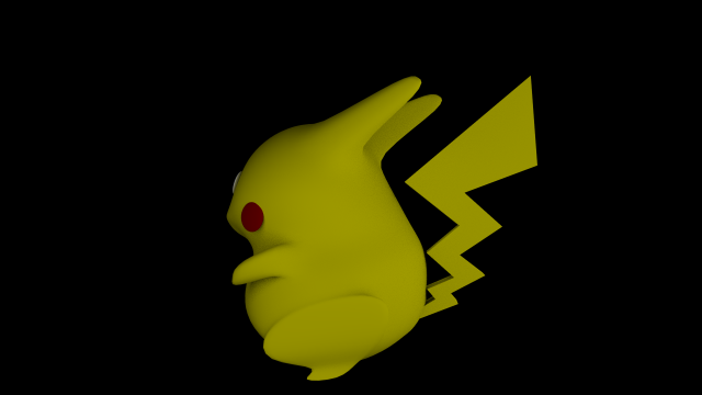 Pikachu Modello 3D .c4d .max .obj .3ds .fbx .stl .blend 