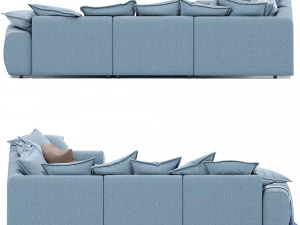 Wodge Modular Corner Sofa 3D Model
