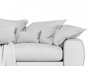 Wodge Modular Corner Sofa 3D Model