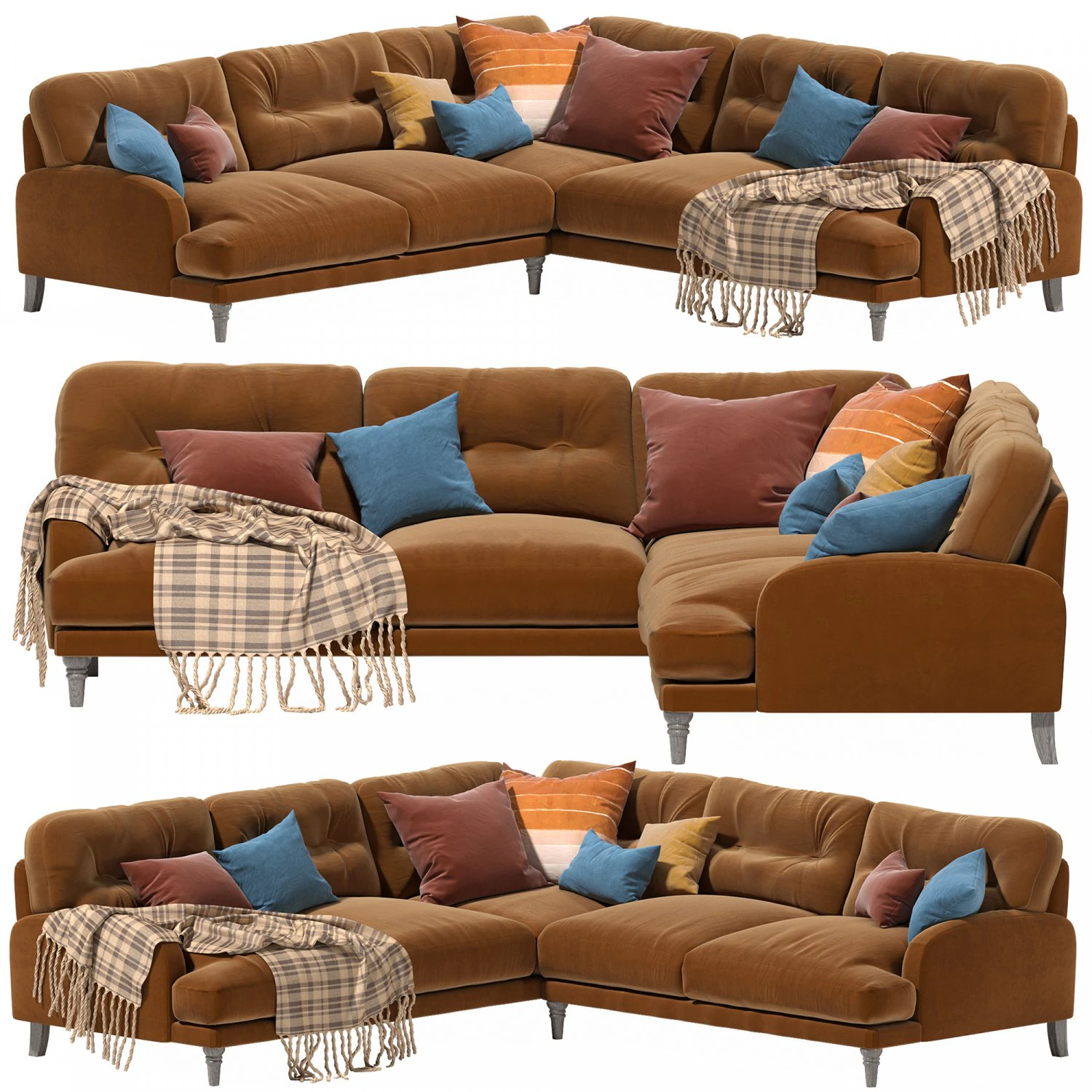 Divano ad angolo Sugar Bum Modello 3D .c4d .max .obj .3ds .fbx .stl .blend 