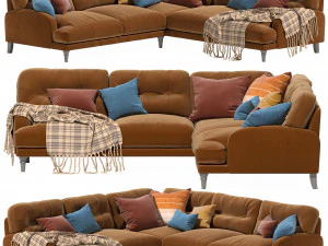 Sofa Sudut Sugar Bum Model 3D